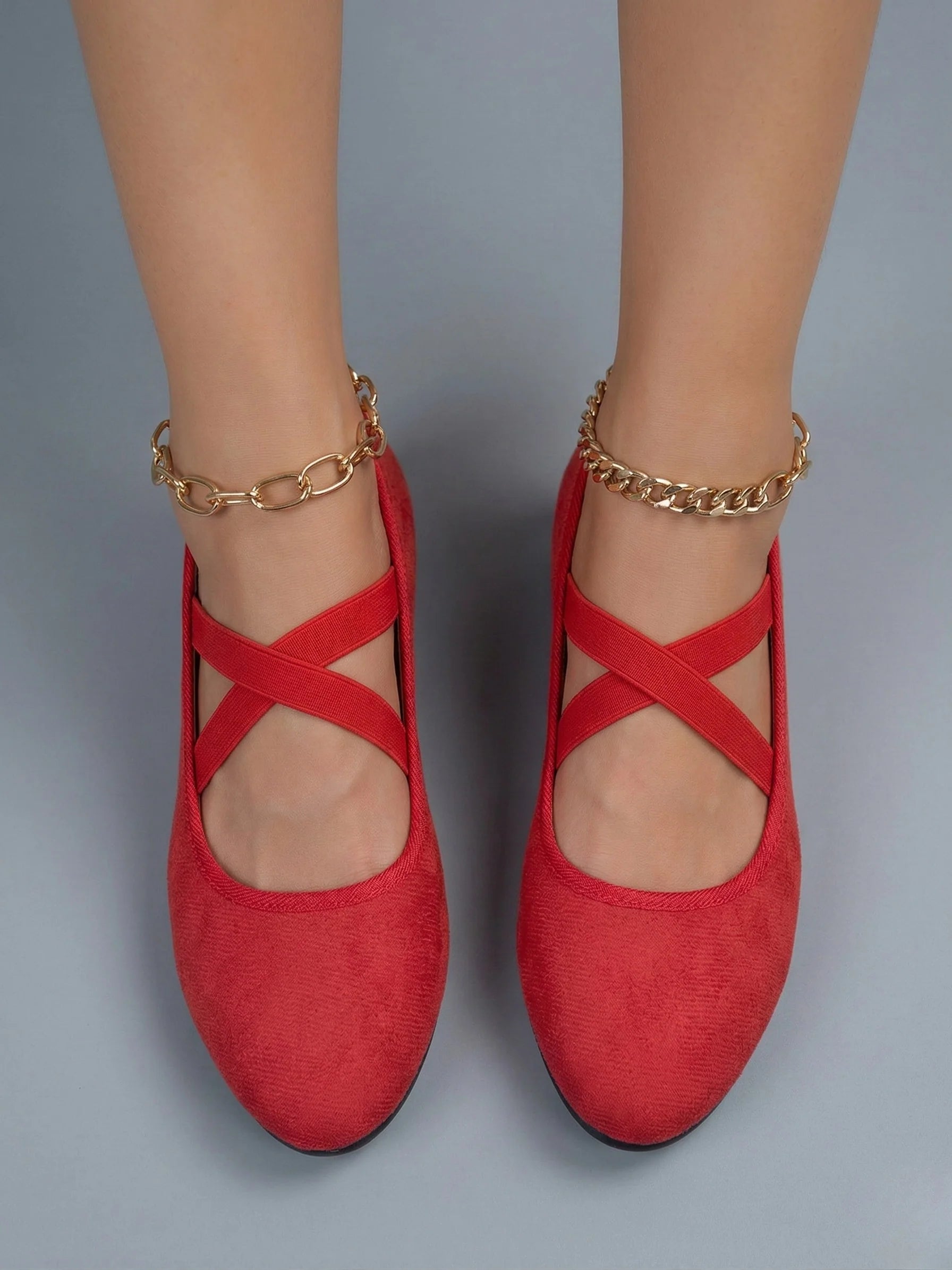 The Comfort Wedge Shoe - Red