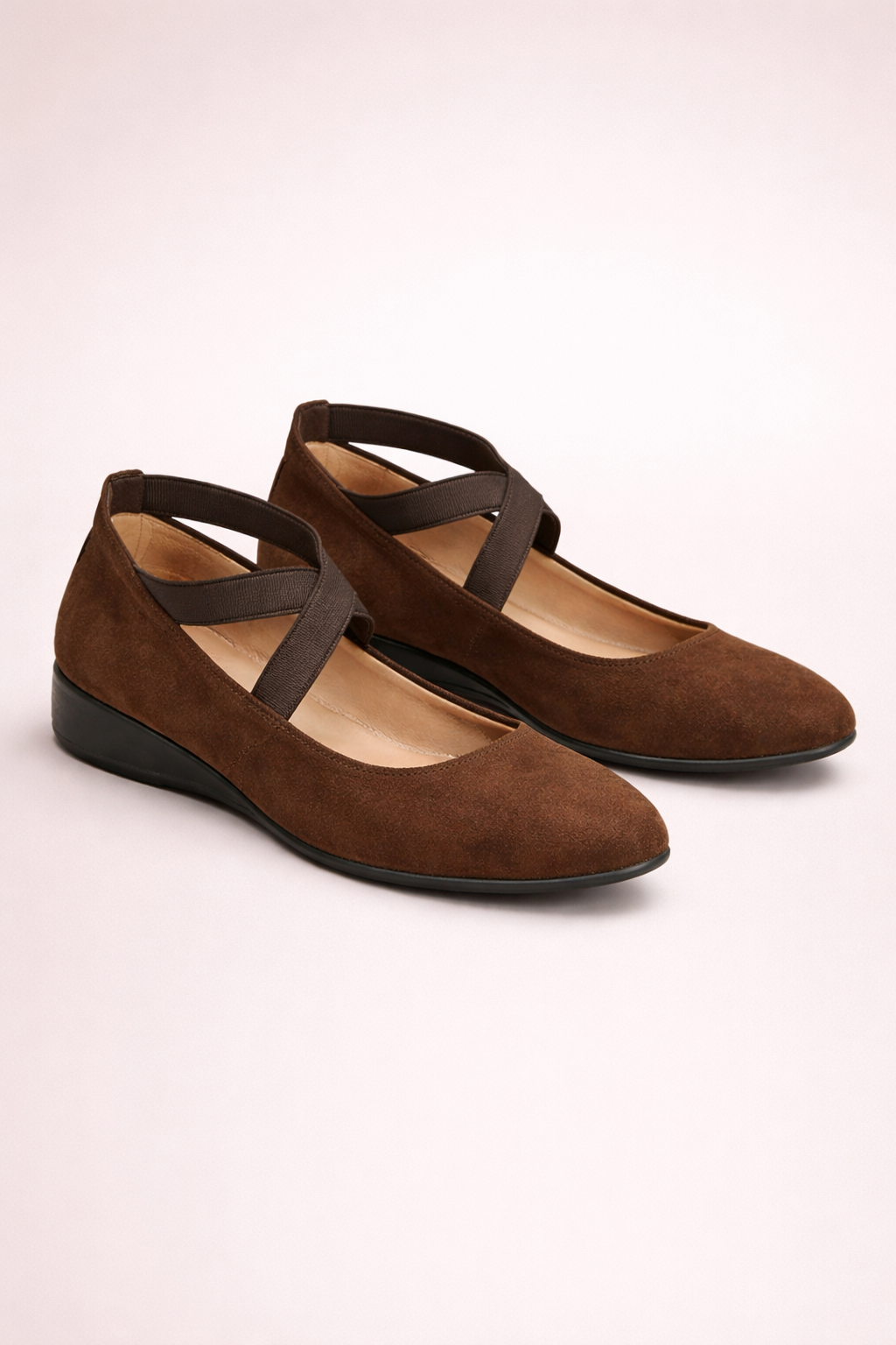 The Comfort Wedge Shoe - Brown