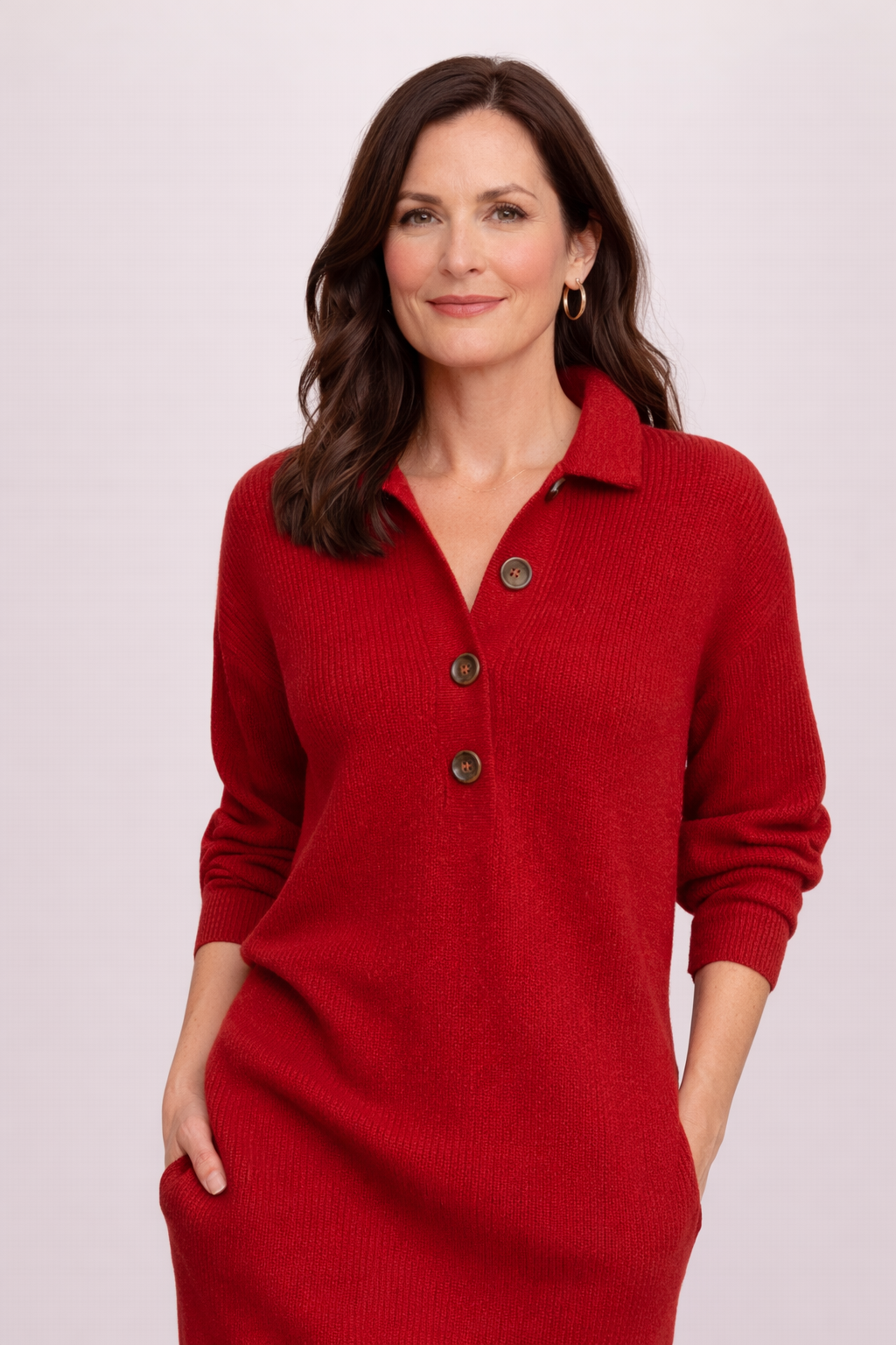 The Olivia Dress - Pure Red